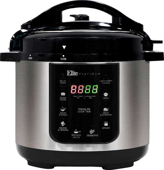 Elite Gourmet Platinum Pressure Cooker 4 Qt.