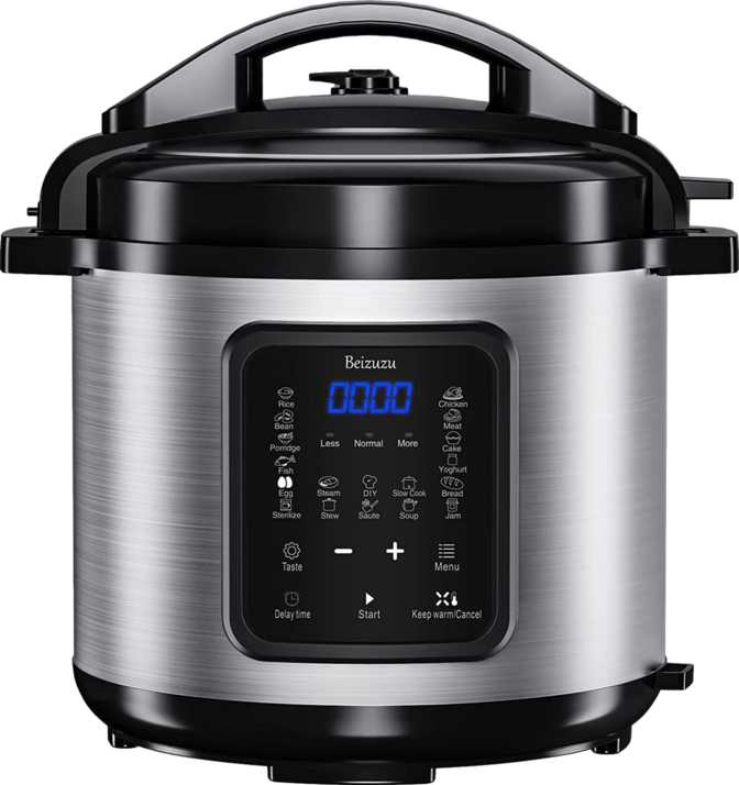 Beizuzu 9-in-1 Electric Pressure Cooker 6 Qt.